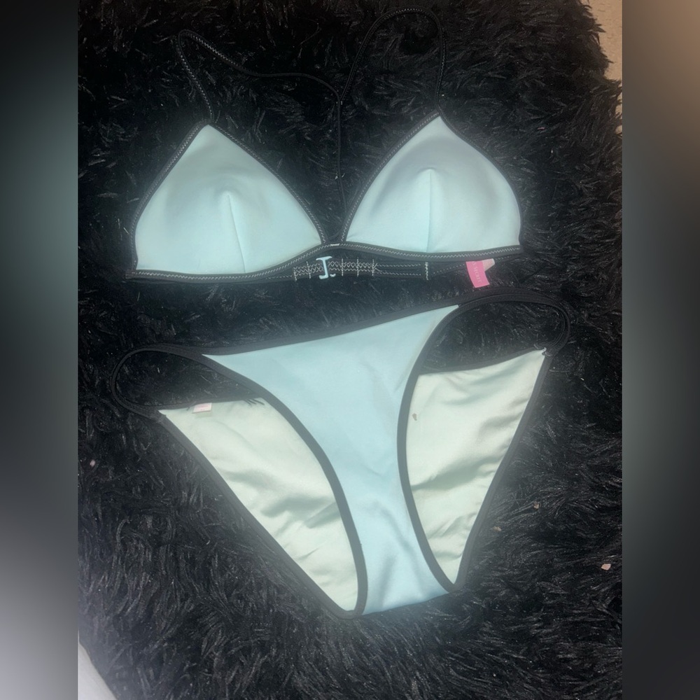 VS Blue Bikini Swimwear Set